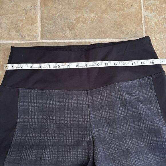 Zac & Rachel Pants Womens Size Large Figure Defining Tummy Control Black Plaid - Picture 7 of 7
